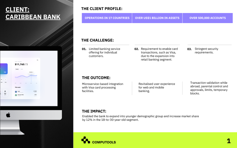 Modernizing an online banking app for a leading Caribbean regional bank 