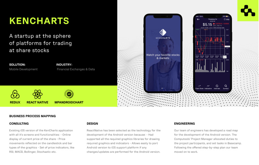 Developed an Android version of a stock trading platform to widen the product audience