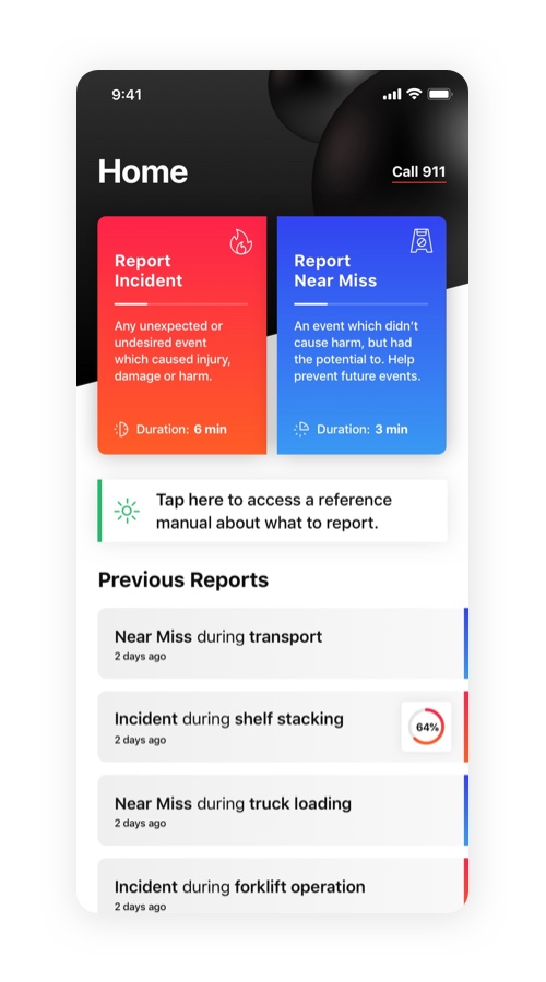 Mobile application design
