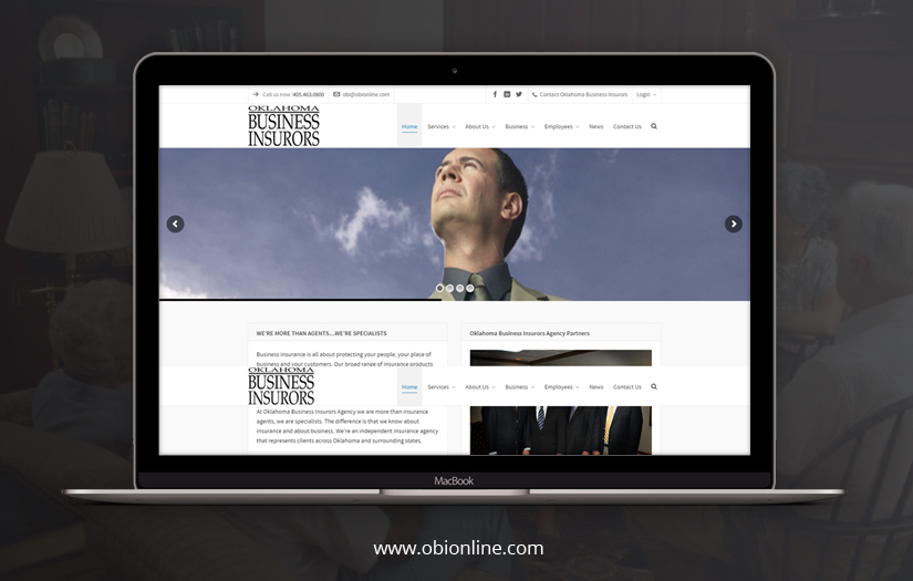 Oklahoma Business Insurors - Web Development