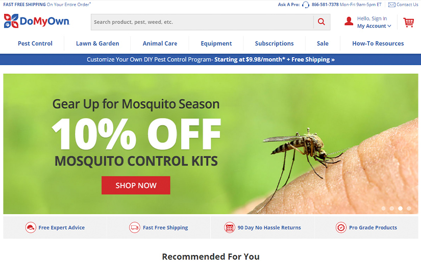 E-commerce Website - Pest Control Company