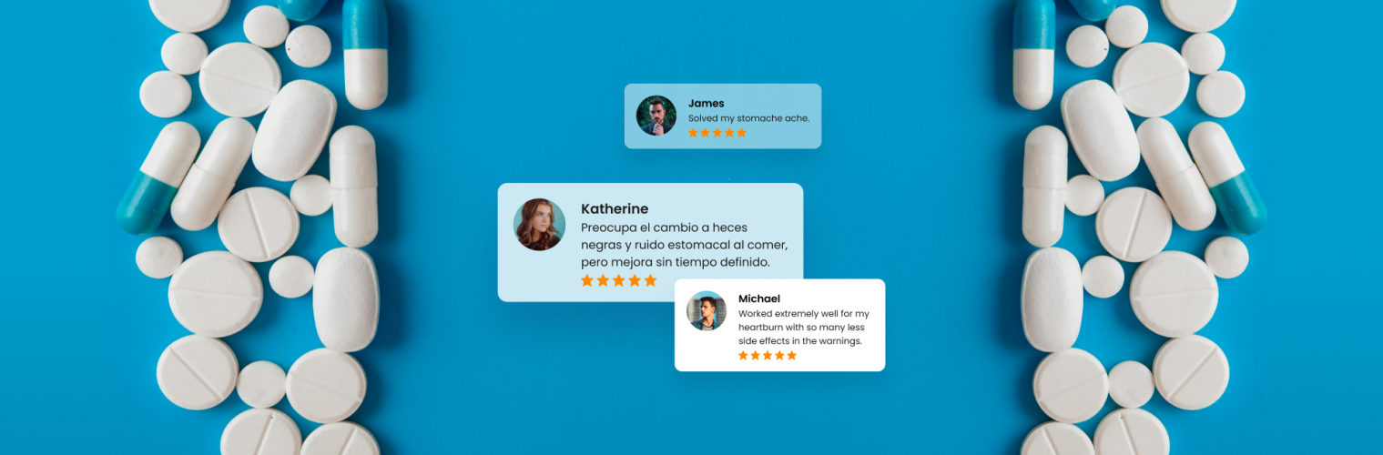 A pharma company gains insights from reviews to gain new markets