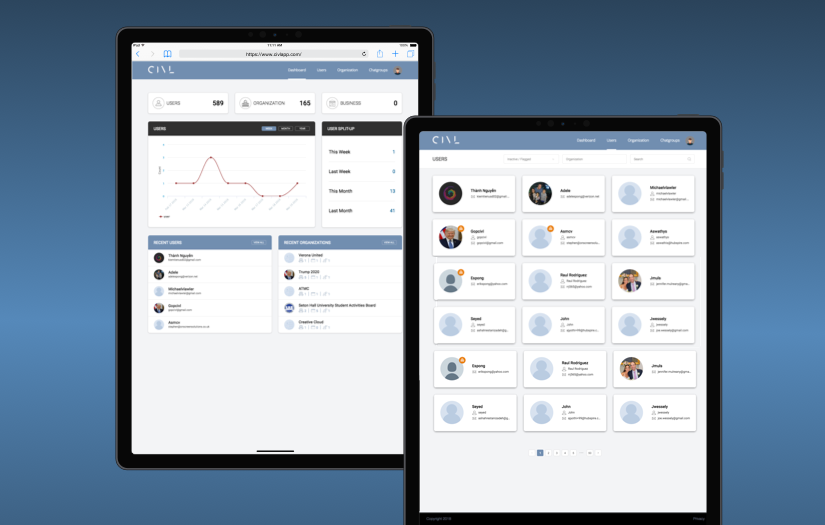 CIVL App - Admin Dashboard