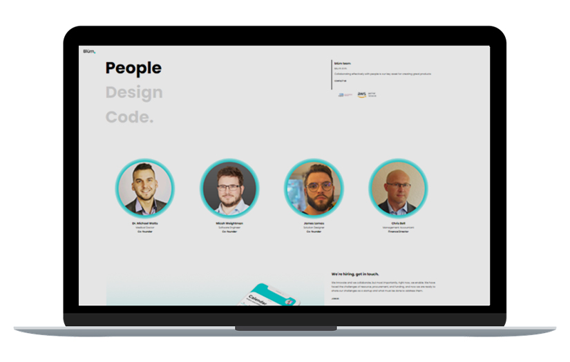 Web platform for the UK's healthcare solution provider