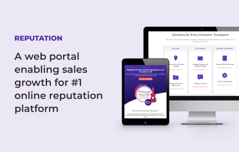 Reputation.com | Promo Website for Digital Marketing Tool