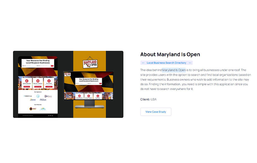 Maryland Is Open