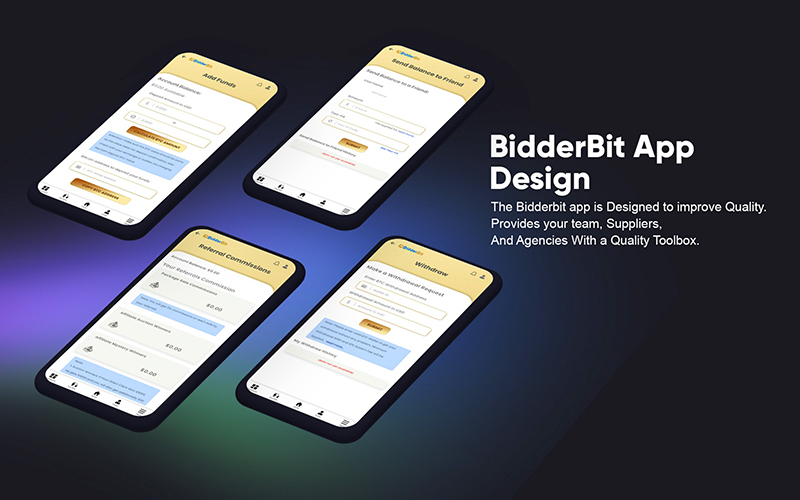 BidderBit Mobile App Design