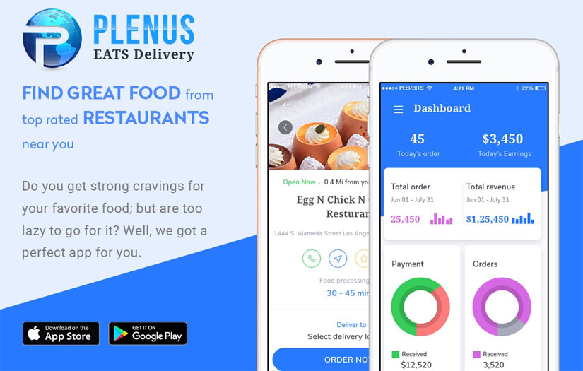Plenus - Food Delivery App
