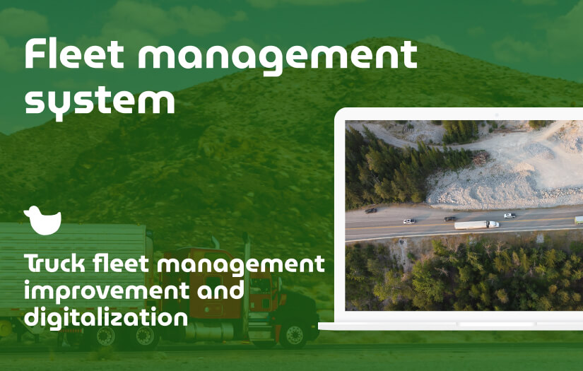 Truck fleet management improvement and digitalization