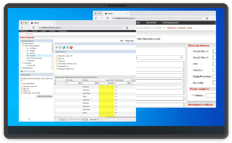 Wellsite Tracking &amp; Reporting System