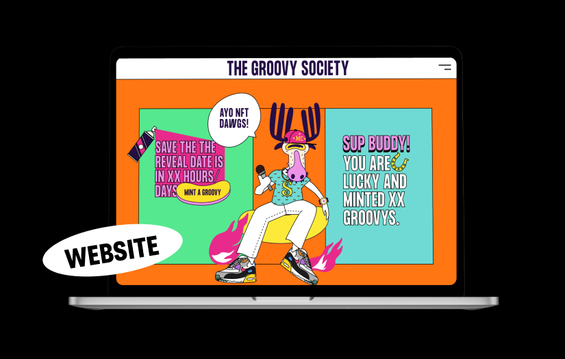 The Groovy Society - Branding for NFT Collection