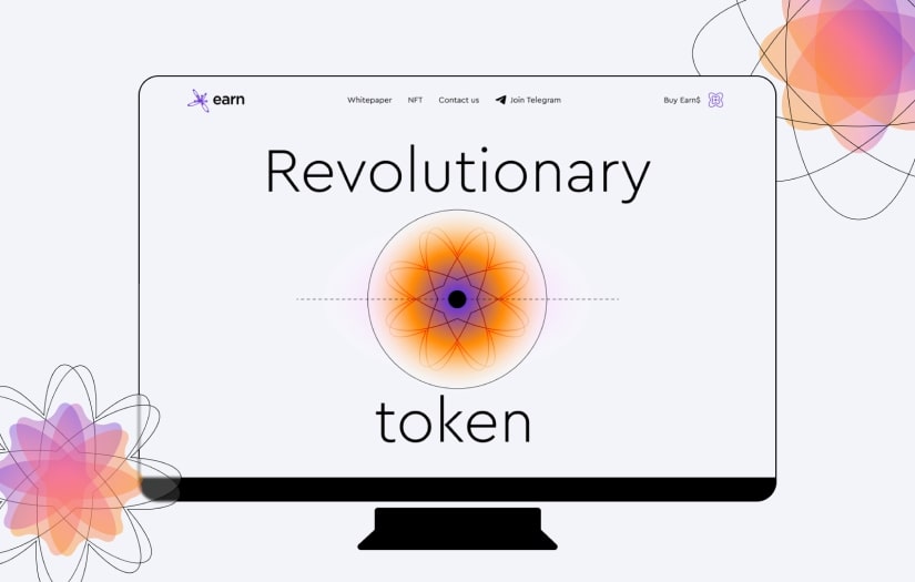 Earn - Webdesign for Crypto Platform