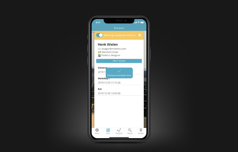 Automating the event check-in process