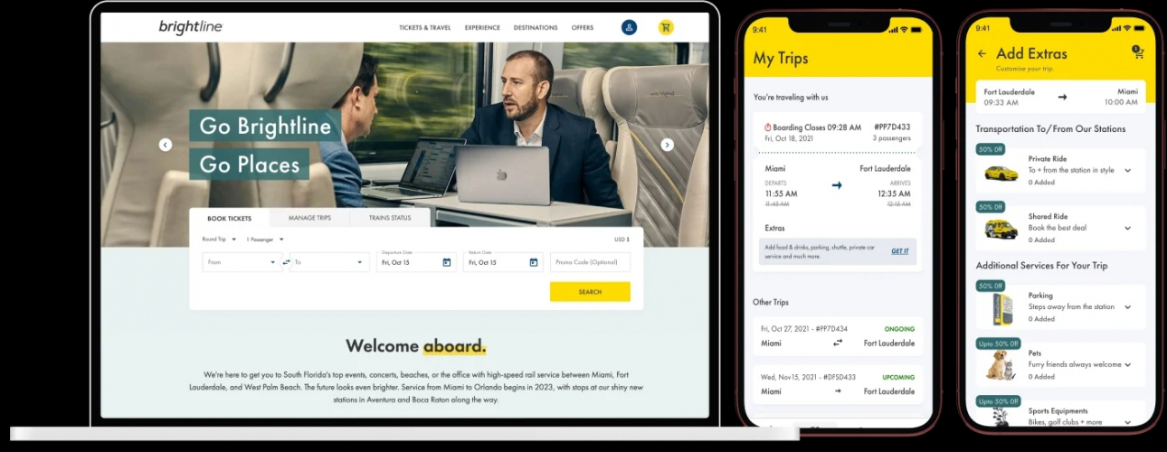 Brightline: Cross platform design &amp; development