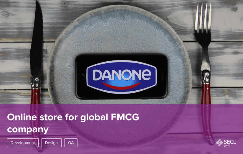 Development of an online store for Danone