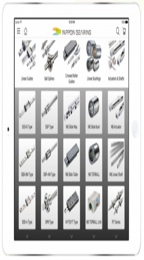 Enterprise mobile catalog app with 3D interactive feature for a leading Manufacturer