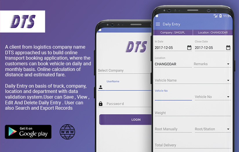 DTS-Online Transport Booking Application