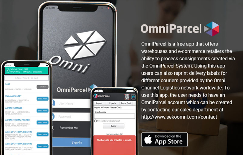 Omni Parcel-Online parcel delivery app for retailer