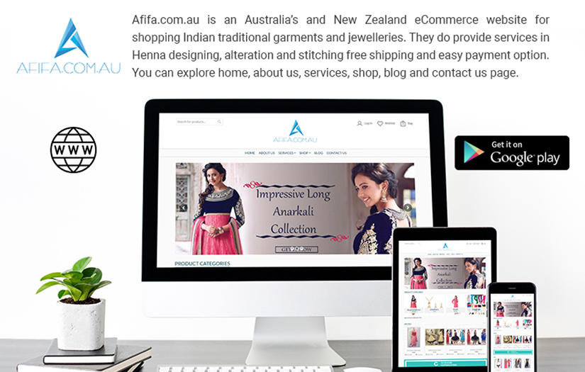 Afifa.com- Online Shopping Site for traditional Indian Garments