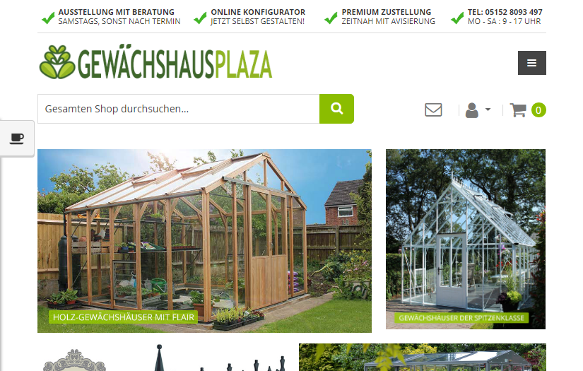 Continuous Magento 1 support for Gewächshausplaza