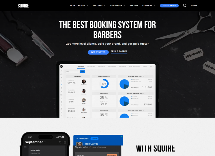 Streamlining Barber Shop Operations: SQUIRE