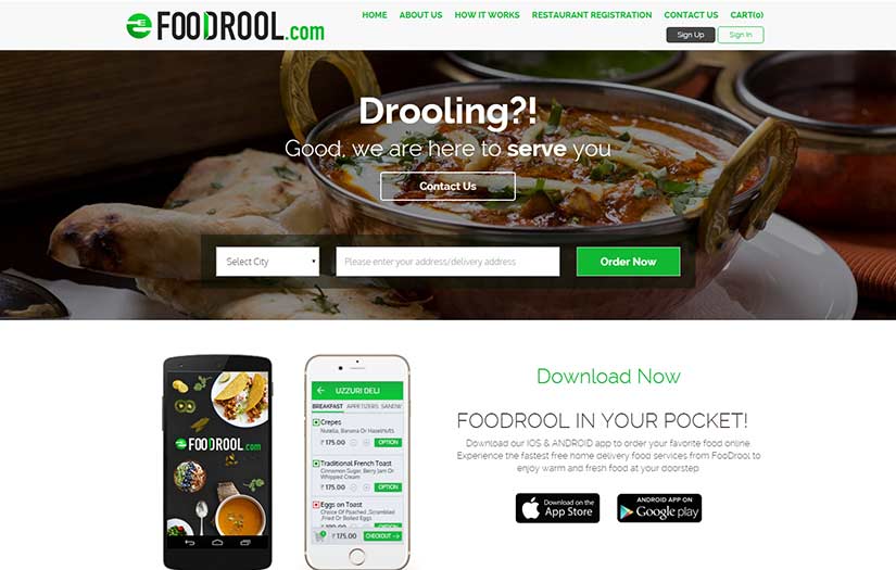 FoodRool App - Order from 5* &amp; 7* Hotels in India