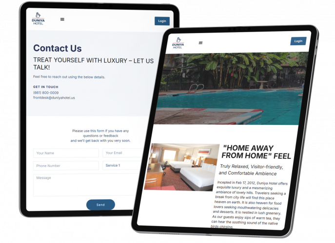 Seamless Property Management System for Duniya Hotel.